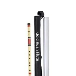 gold rush F Natural Middle Professional 15 inch Right Hand Flute (Bansuri) Bamboo Flute-picture-15