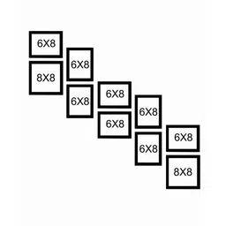 art street Alison Set Of 10 Black Solid Wood Collage<br />Photo Frames image 3