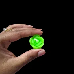 rani work Multicolour Wax Flower Shape Floating Smokeless Candles Set Of 12 Candle Candle image 3