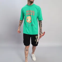 griffel Tshirt Regular Shorts Co-ords Set-picture-11