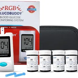 rgb Glucobuddy AC 300 with 100 Strips | Glucometer-picture-18