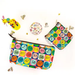 doodle monk Girls Orange, Pink, Blue, Green Coin Purse-picture-12