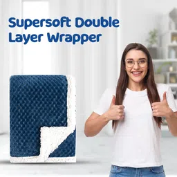bumtum Solid Double AC Blanket forAC Room image 2
