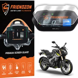 friendzon Screen Guard For BAJAJ PULSAR NS400 Z 2024 | scratch resistant |Anti-Fingerprint Bike Crash Guard image 1