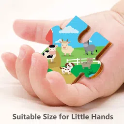 webby Farm House Wooden Jigsaw Puzzle, 40pcs image 3