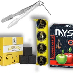 myshisha Premium Quality Herbal Hookah CHOCOLATE + 1 POLO & QK COAL, TONG Hookah Charcoals-picture-13