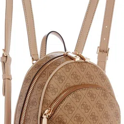 guess Women Brown Printed Backpack with Zip Closure Backpack image 4