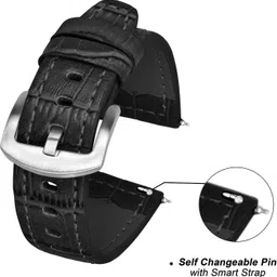 ADAMO all smartwatch & analog wristwatch (list in photo) 22 mm Genuine Leather Watch Strap image 3