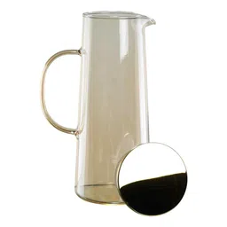 ceradeco Borocilicate Water Jug Set In Gold Colour With 1 Jug 6 Glasses image 5