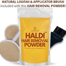 samisha Haldi Hair Removal Powder | Easy to Use | Painless Formula Wax Powder image 5