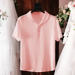 gurukrupa creation Men Night Suit Set Pink Self Design image 2