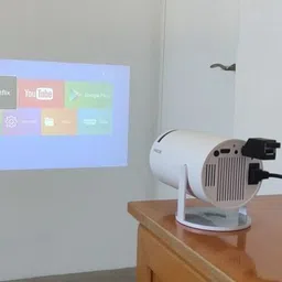 Sagar Enterprise Smart 4K LED Projector 720p Resolution 2500 Lumens With Anykast (4500 lm / Remote Controller) Portable Projector image 2