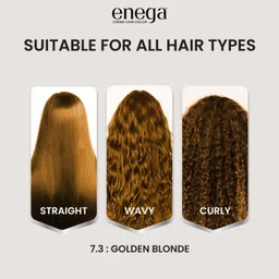 enega Honey Blonde Cream Hair Color For Men&Women,NO AMMONIA Cream FORMULA 150ML , Honey Blonde image 4
