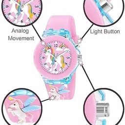 avanturis Analog Watch - For Boys & Girls 3D Cute Cartoon Rubber image 3