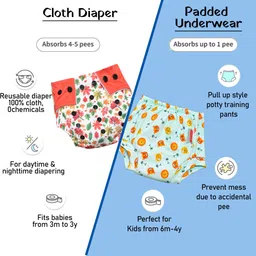 vparents Underwear for Baby 3Layer Padded PottyTraining Diaper Free Time image 4