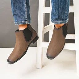 The Roadster Lifestyle Co Men Hiking Trekking Chelsea Boots-picture-25