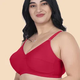 Souminie Pack of 2 Full Coverage Pure Cotton Minimizer Bras with All Day Comfort image 3