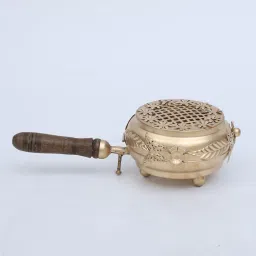rhapsodically made Lobandan Gold Brass Incense Holders image 5