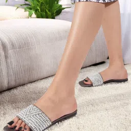ELLE Women Embellished Open Toe Flats with Ethnic - Embellished-picture-35