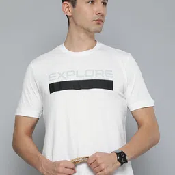 HERE&NOW Men White & Black Striped Pure Cotton T-shirt-picture-13