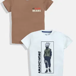 YK X Minute Mirth Boys Pack of 2 Printed Round-Neck T-shirts-picture-20