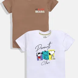 YK X Minute Mirth Boys Pack of 2 Printed Round-Neck T-shirts-picture-15