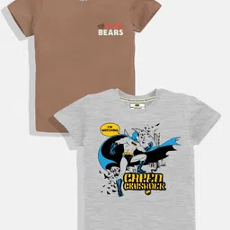 YK X Minute Mirth Boys Pack of 2 Printed Round-Neck T-shirts-picture-16