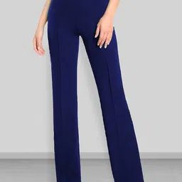 Dream Beauty Fashion Women Flared Easy Wash Pleated Trousers-image-91
