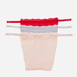 Finesse Miracle Cami Pack of 3 Lace Design Clip-on Camisoles-picture-29