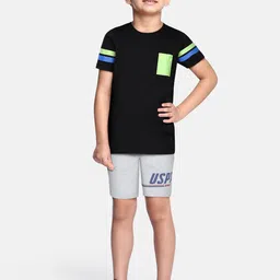 U.S. Polo Assn. Kids Boys Grey Solid Regular Fit Regular Shorts-picture-43