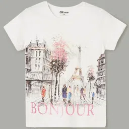 Fame Forever by Lifestyle Girls Graphic Printed Pure Cotton Regular Fit T-shirt-picture-54