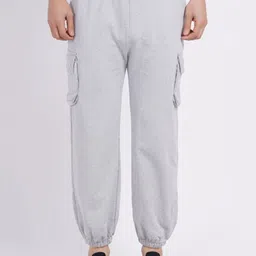 BAESD Women Relaxed Straight Leg High-Rise Easy Wash Joggers Trousers-image-0
