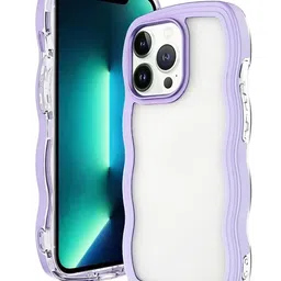 QRIOH iPhone 14 Pro Max Purple Wavy Silicon Case image 1