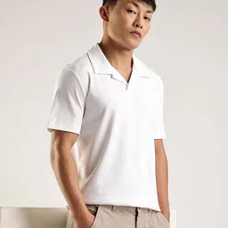 Calvin Klein Jeans Men Solid Polo Collar Cotton Slim Fit T-shirt-picture-10