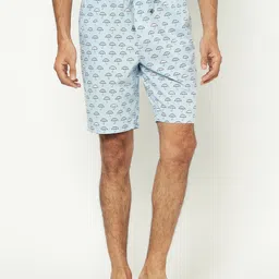 Crimsoune Club Men Conversational Printed Pure Cotton Lounge Shorts-picture-18