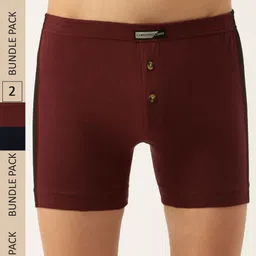Chromozome Men Pack of 2 Colourblocked Premium Cotton Trunks 8902733639507-picture-37