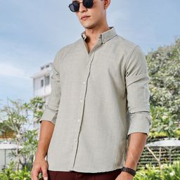Thomas Scott Men Premium Fit Button-Down Collar Textured Casual Shirt-picture-45