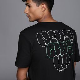 HRX by Hrithik Roshan Men Graphic Printed T-shirt-picture-2