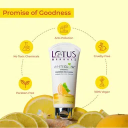 Lotus Herbals Set Of 3 WhiteGlow Vitamin C Radiance Face Wash For Dark Spots & -100g Each image 4