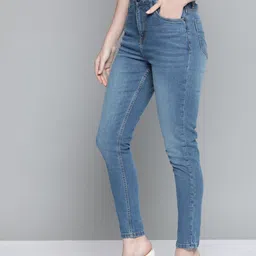 Chemistry Women Blue Skinny Fit Light Fade Stretchable Jeans-picture-11