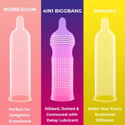 noTTy Boy Set of 7 Honeymoon Mixed Variety Flavoured Condoms image 4