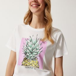 Happiness istanbul Women Graphic Printed Round Neck Cotton T-shirt-picture-10
