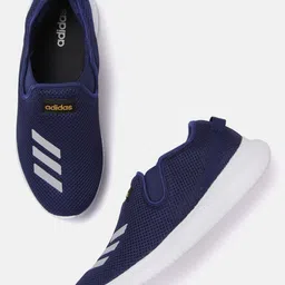 ADIDAS Men Navy Blue Solid Woven Design Prizmo Running Shoes image 2
