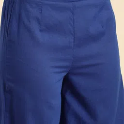 Anouk Women Pure Cotton Bandhani Printed Kurta with Palazzos image 3