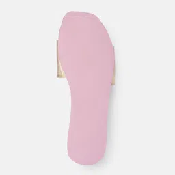 CORSICA Women Animal Textured Iridescent Effect Open Toe Flats image 3