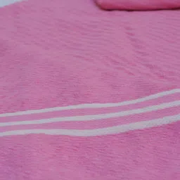 Athom Living Pink Black 2 Pieces 380 GSM Striped Bath Towels image 4