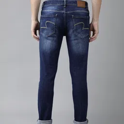 SPYKAR Men Slim Fit Low-Rise Heavy Fade Stretchable Jeans image 3