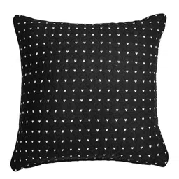 homzz Black Solid Cotton 4 Cushion Covers image 3