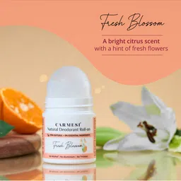 CARMESI Natural Alcohol Free Deodorant Roll-On - Fresh Blossom - 50 ml image 5