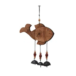 unravel india Fish Bamboo Windchime With Embedded Bells image 5